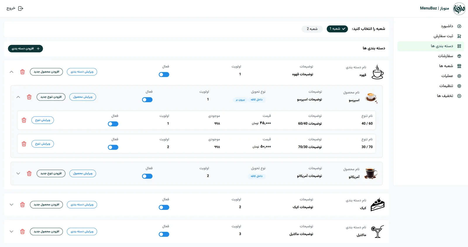 پنل مدیریت منوباز 3